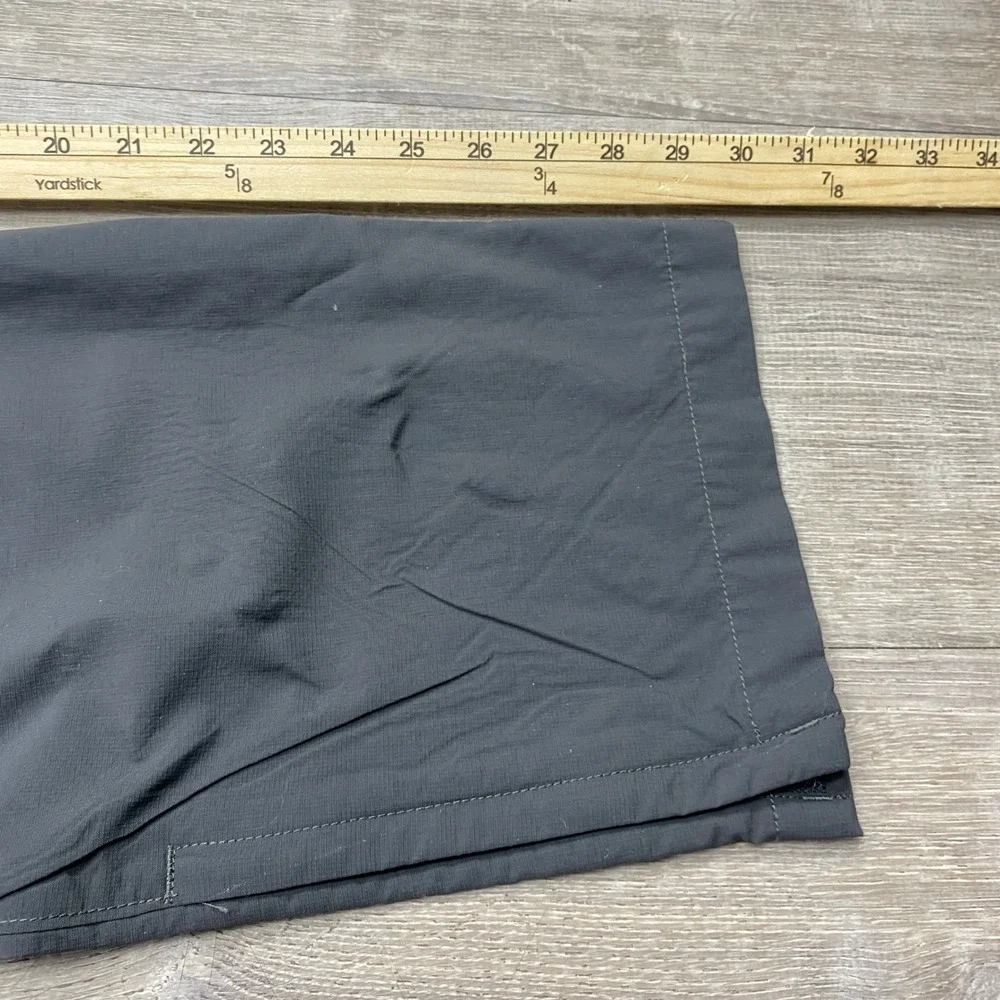 The North Face Pants Convertible Hiking Mens 38 Short Black Nylon Cargo Trekking